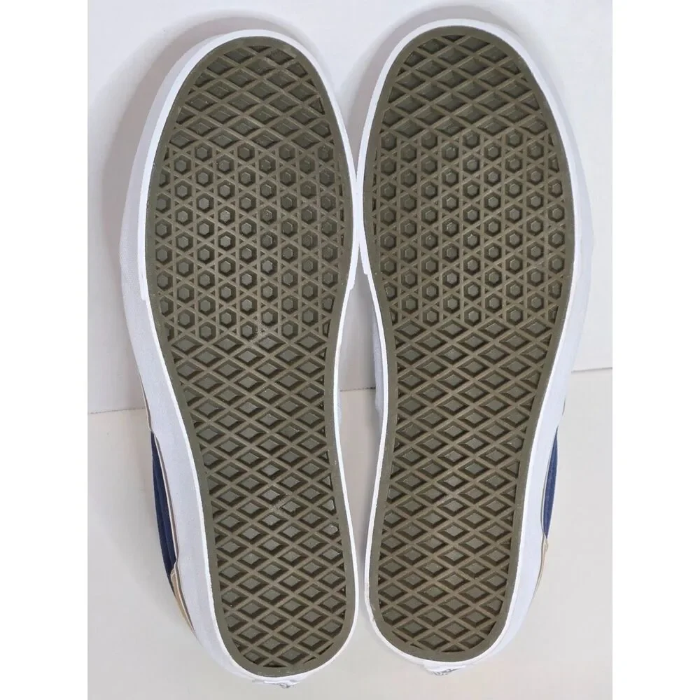 Vans Era Two Tone Canvas Skate Shoes | Men Size 9 - Women's Size 10.5 | Blue Tan